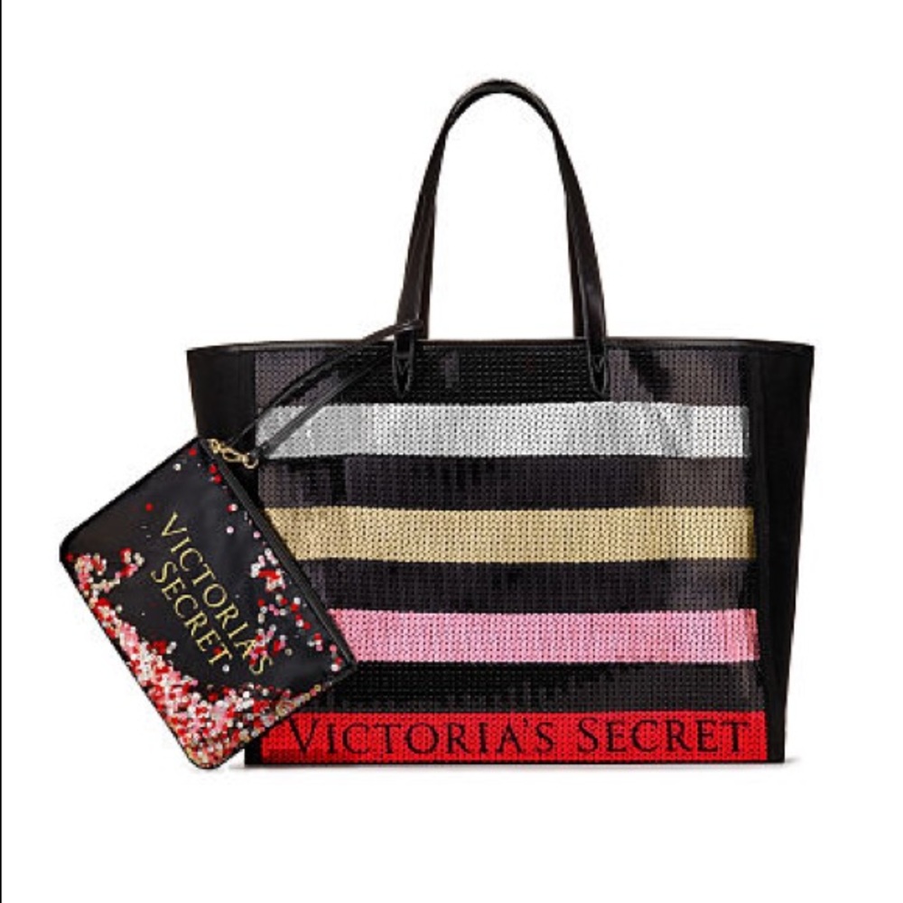 Victoria secret tote bag. Pouch shown not included
